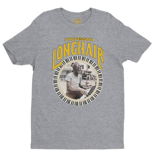 Professor Longhair Piano T-Shirt - Lightweight Vintage Style - vintageathleticheather