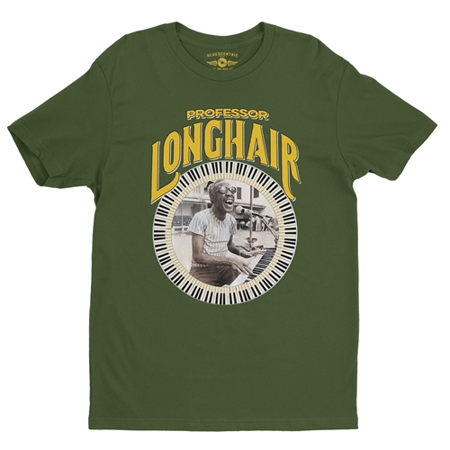 Professor Longhair Piano T-Shirt - Lightweight Vintage Style - vintageolive