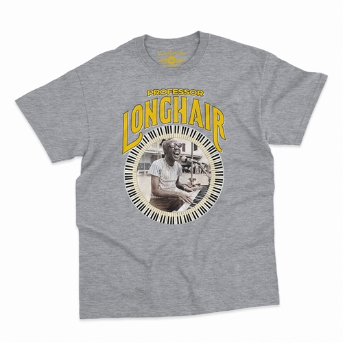 Professor Longhair Piano T-Shirt - Classic Heavy Cotton - classicathleticheather