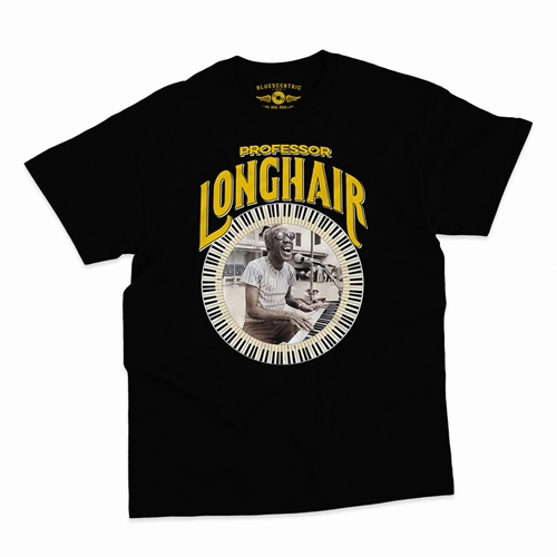 Professor Longhair Piano T-Shirt - Classic Heavy Cotton - classicblack