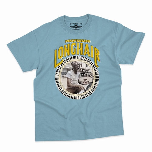 Professor Longhair Piano T-Shirt - Classic Heavy Cotton - classiclightblue