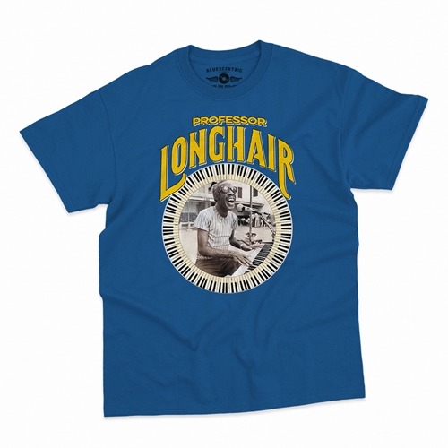 Professor Longhair Piano T-Shirt - Classic Heavy Cotton - classicroyalblue