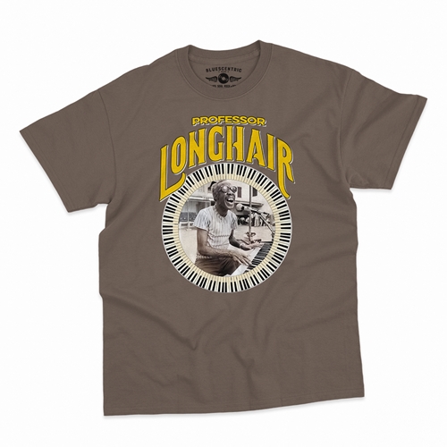 Professor Longhair Piano T-Shirt - Classic Heavy Cotton - classictaupe