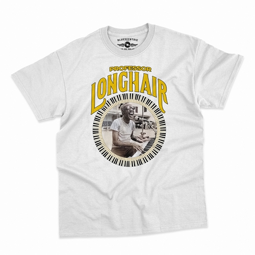 Professor Longhair Piano T-Shirt - Classic Heavy Cotton - classicwhite