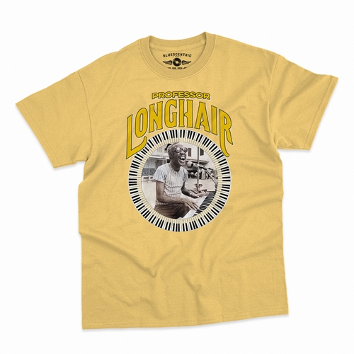 Professor Longhair Piano T-Shirt - Classic Heavy Cotton - classicyellow