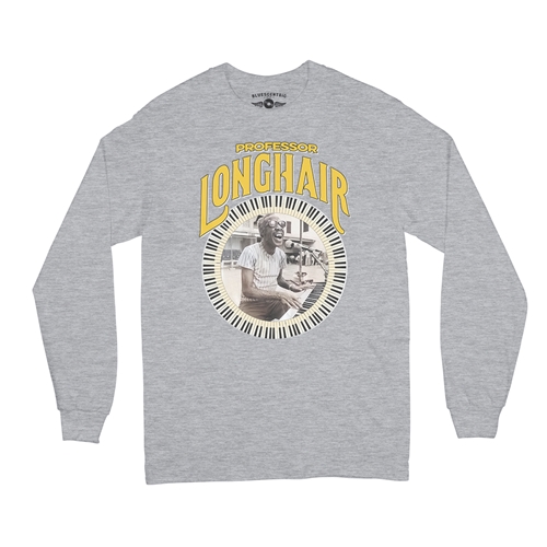 Professor Longhair Piano Long Sleeve T-Shirt - longsleeveathleticheather