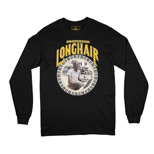 Professor Longhair Piano Long Sleeve T-Shirt - longsleeveblack