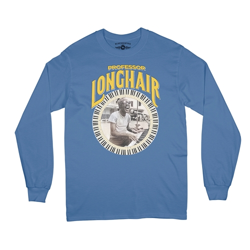 Professor Longhair Piano Long Sleeve T-Shirt - longsleeveblue