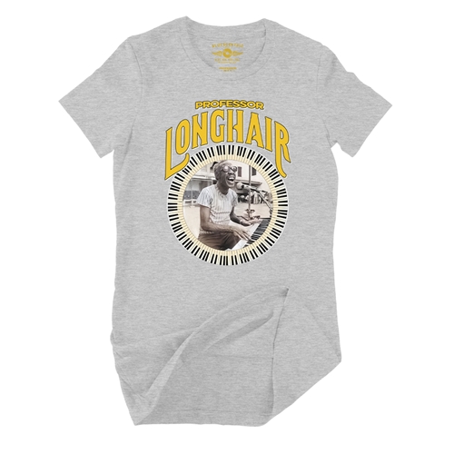 Professor Longhair Piano Ladies T Shirt - Relaxed Fit - ladiesathleticheather