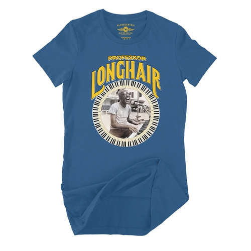 Professor Longhair Piano Ladies T Shirt - Relaxed Fit - ladiesblue