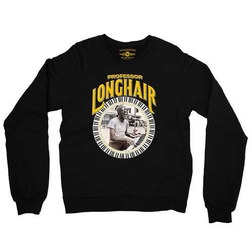 Professor Longhair Piano Crewneck Sweater - crewneckblack