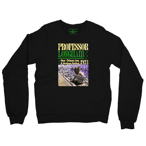 Professor Longhair Jazz Fest Crewneck Sweater - crewneckblack