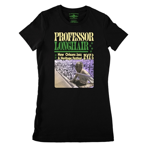 Professor Longhair Jazz Fest Ladies T Shirt - Relaxed Fit - ladiesblack