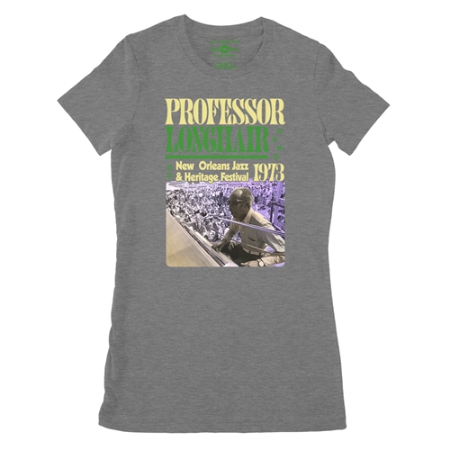 Professor Longhair Jazz Fest Ladies T Shirt - Relaxed Fit - ladiesdeepheather