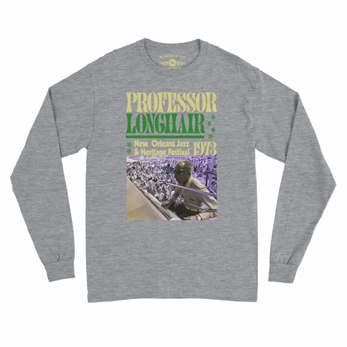 Professor Longhair Jazz Fest Long Sleeve T-Shirt - longsleeveathleticheather