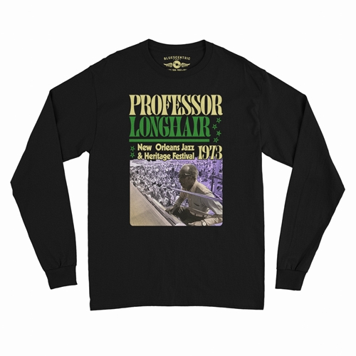 Professor Longhair Jazz Fest Long Sleeve T-Shirt - longsleeveblack