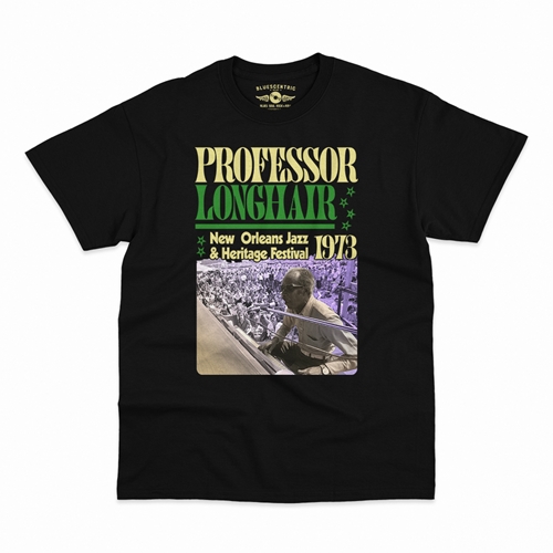 Professor Longhair Jazz Fest T-Shirt - Classic Heavy Cotton - classicblack