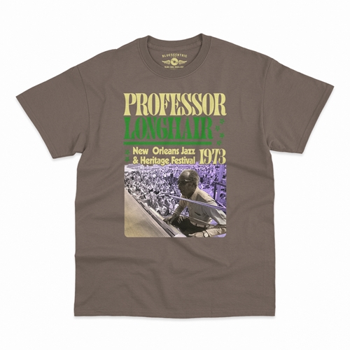 Professor Longhair Jazz Fest T-Shirt - Classic Heavy Cotton - classictaupe