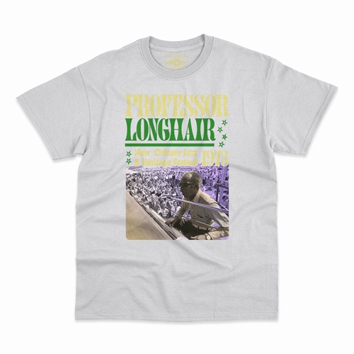 Professor Longhair Jazz Fest T-Shirt - Classic Heavy Cotton - classicwhite