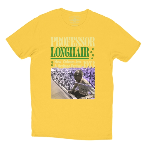 Professor Longhair Jazz Fest T-Shirt - Lightweight Vintage Style - vintagemaizeyellow