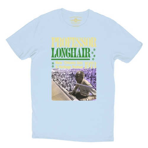 Professor Longhair Jazz Fest T-Shirt - Lightweight Vintage Style - vintagethrowbackblue