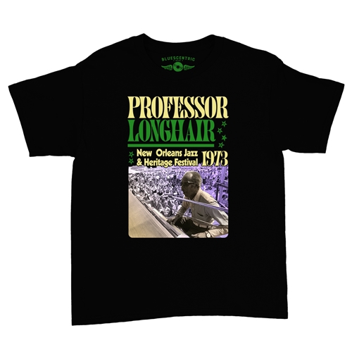 Professor Longhair Jazz Fest Youth T-Shirt - Lightweight Vintage Children & Toddlers - youthblack