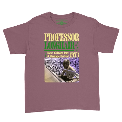 Professor Longhair Jazz Fest Youth T-Shirt - Lightweight Vintage Children & Toddlers - youthheathermaroon