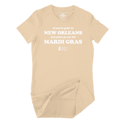 Professor Longhair Mardi Gras Ladies T Shirt - Relaxed Fit - ladiessanddune