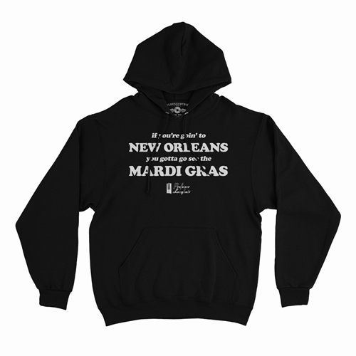 Professor Longhair Mardi Gras Pullover - hoodieblack