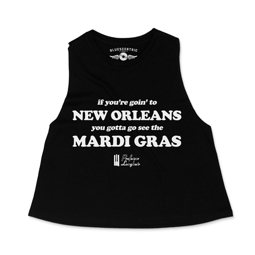 Professor Longhair Mardi Gras Racerback Crop Top - Women