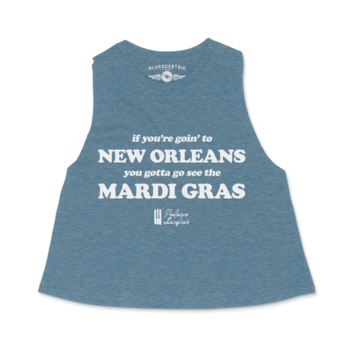 Professor Longhair Mardi Gras Racerback Crop Top - Women