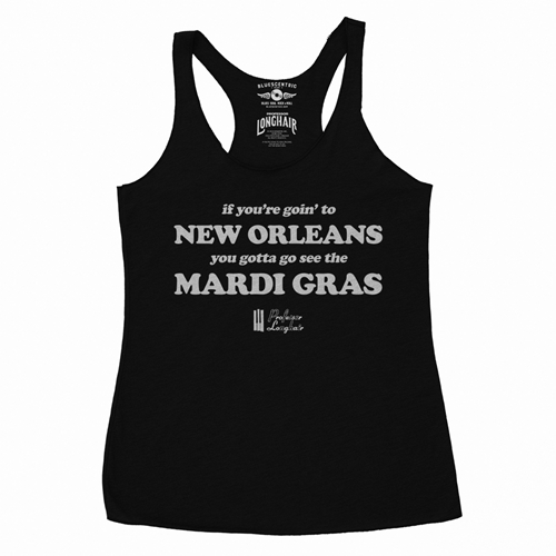 Professor Longhair Mardi Gras Racerback Tank - Women