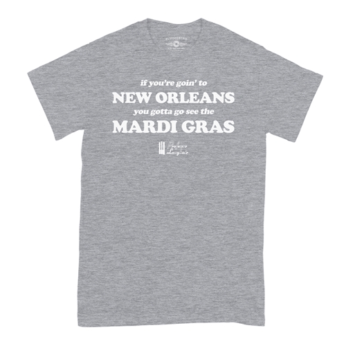 Professor Longhair Mardi Gras T-Shirt - Classic Heavy Cotton - classicathleticheather