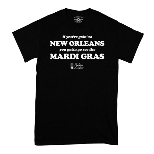 Professor Longhair Mardi Gras T-Shirt - Classic Heavy Cotton - classicblack