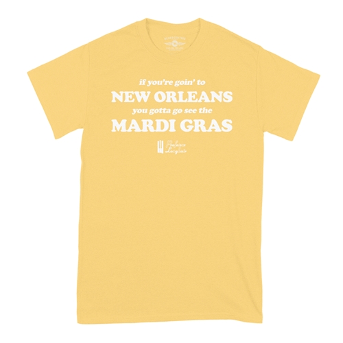 Professor Longhair Mardi Gras T-Shirt - Classic Heavy Cotton - classicyellow