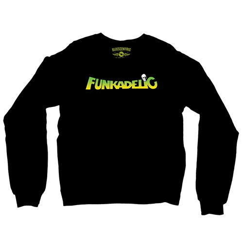 Green and Yellow Funkadelic Logo Crewneck Sweatshirt - crewneckblack