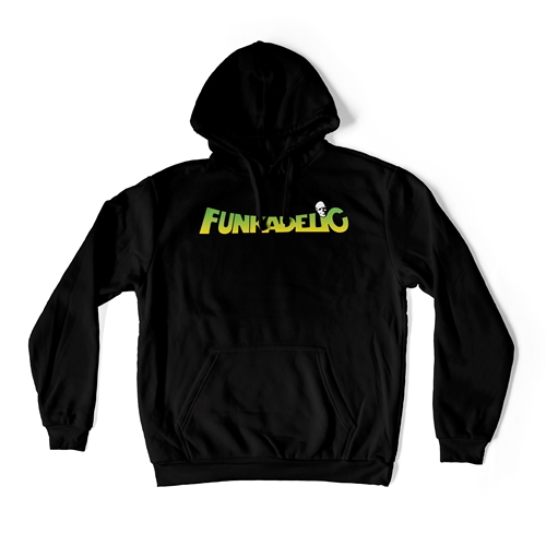 Green and Yellow Funkadelic Logo Pullover Hoodie - hoodieblack