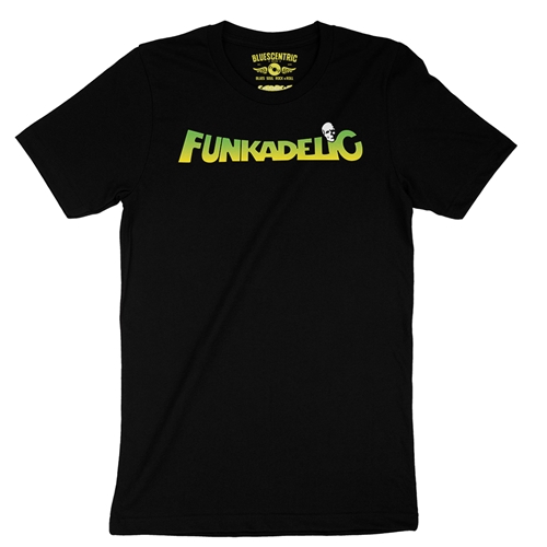 Green and Yellow Funkadelic Logo T-Shirt - Lightweight Vintage Style - vintageblack