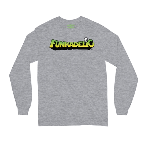 Green and Yellow Funkadelic Logo Long Sleeve T-Shirt - longsleeveathleticheather