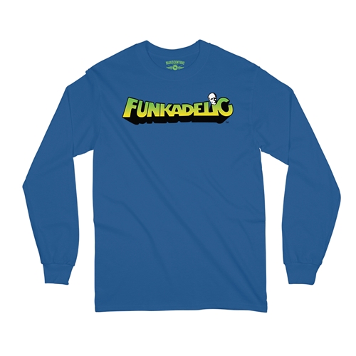 Green and Yellow Funkadelic Logo Long Sleeve T-Shirt - longsleeveblue