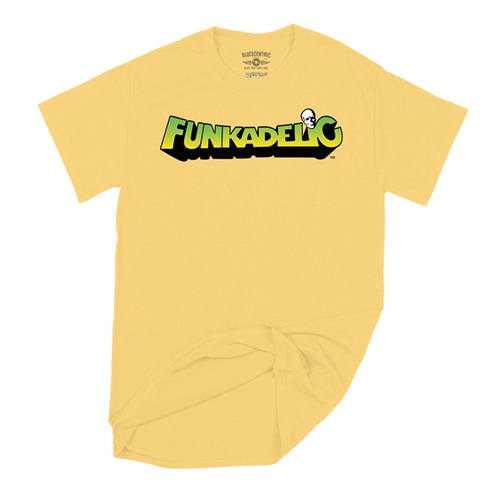 Green and Yellow Funkadelic Logo T-Shirt - Classic Heavy Cotton - classicyellow