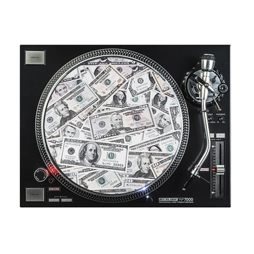 Cash Money Vinyl Record Turntable Slip Mat