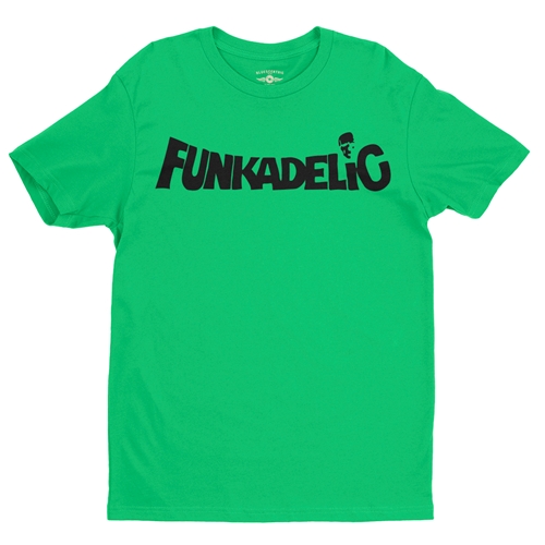 SMALL BATCH 100x -- "Funk Green" Funkadelic Logo T-Shirt - Lightweight Vintage Style