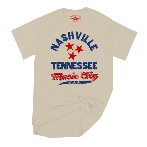 Nashville Tristar Music City T-Shirt - Classic Heavy Cotton - classicsand