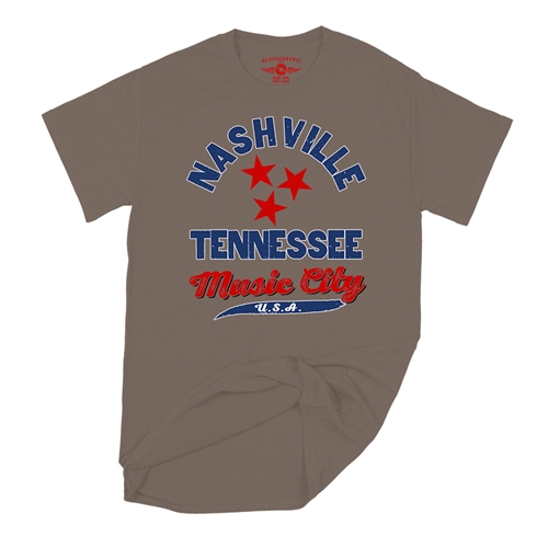 Nashville Tristar Music City T-Shirt - Classic Heavy Cotton - classictaupe