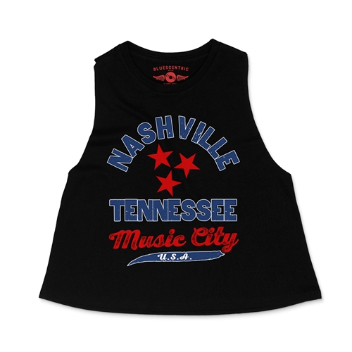 Nashville Tristar Music City Racerback Crop Top - Women