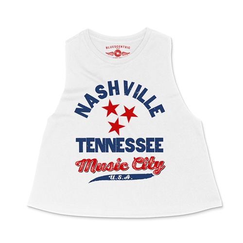 Nashville Tristar Music City Racerback Crop Top - Women