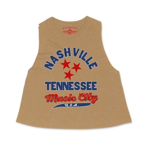 Nashville Tristar Music City Racerback Crop Top - Women