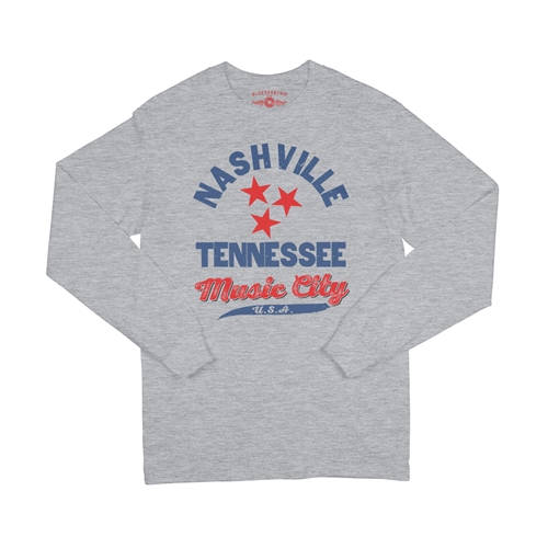 Nashville Tristar Music City Long Sleeve T-Shirt - longsleeveathleticheather