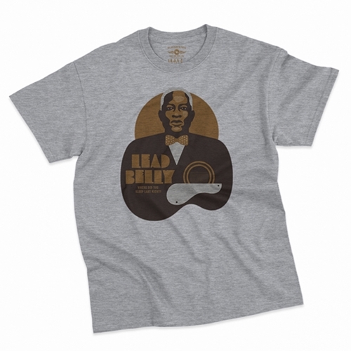 CLEARANCE - Med Athletic Heather Lead Belly Last Night T-Shirt - Classic Heavy Cotton